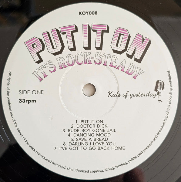 Various : Put It On It’s Rock-Steady (LP, RE)