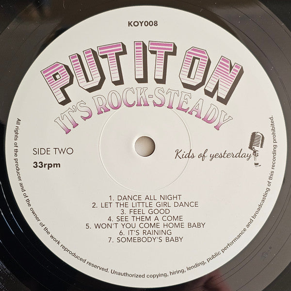 Various : Put It On It’s Rock-Steady (LP, RE)