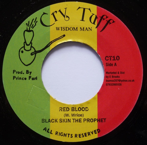 Black Skin The Prophet : Red Blood (7", Single, RE)