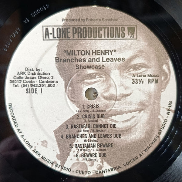 Milton Henry : Branches And Leaves (LP, Album, Sho)