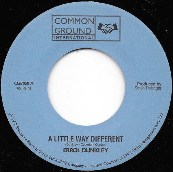 Errol Dunkley : A Little Way Different / I'm Not The Man For You (7", RP)
