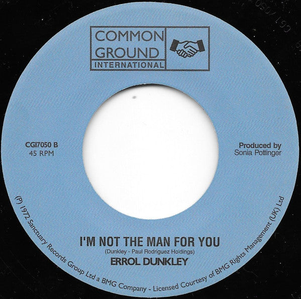 Errol Dunkley : A Little Way Different / I'm Not The Man For You (7", RP)