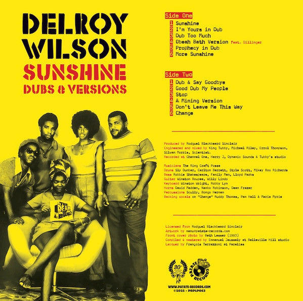 Delroy Wilson : Sunshine Dubs & Versions (LP, Comp)