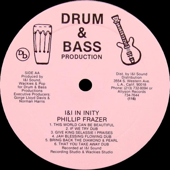 Tristan Palmer And Phillip Fraser : I And I In Inity (LP)