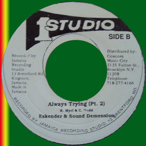 Judah Eskender Tafari : Always Trying (7", RP)
