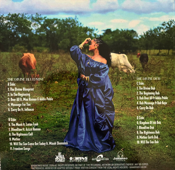 Xana Romeo : The Divine Blueprint (2xLP, Album, Blu)