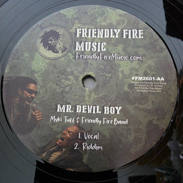 Friendly Fire Band, Peter Spence, Myki Tuff : Soldier in Jah Army / Mr. Devil Boy (12")