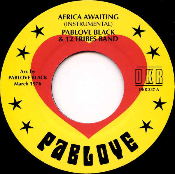 Pablove Black & 12 Tribes Band : Africa Awaiting (Instrumental) / Sons Of The Most High (Instrumental) (7")