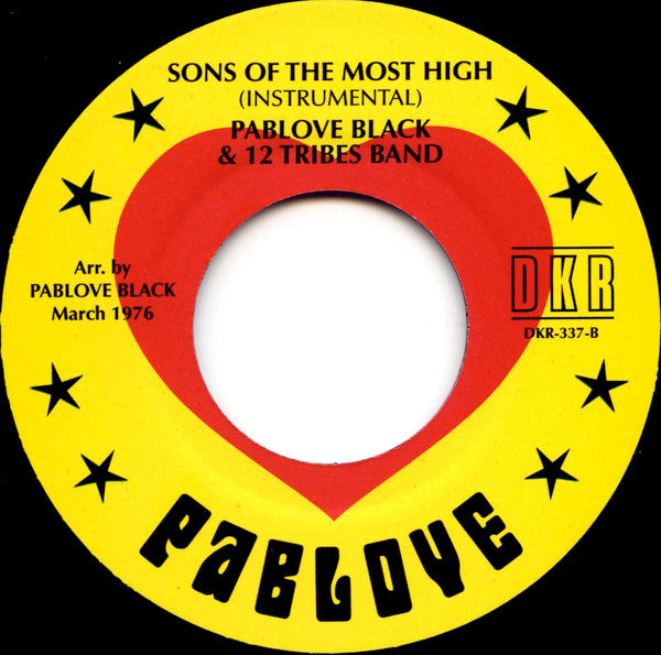 Pablove Black & 12 Tribes Band : Africa Awaiting (Instrumental) / Sons Of The Most High (Instrumental) (7")