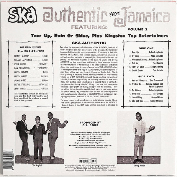 Various : Ska Authentic Volume 2 (LP, Album, Comp, RM)