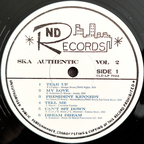 Various : Ska Authentic Volume 2 (LP, Album, Comp, RM)