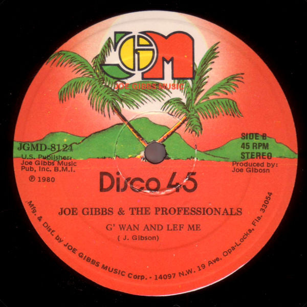 Barrington Levy & Lui Lepki* / Joe Gibbs & The Professionals : Quick Devorce & Mek You Lie / G' Wan And Lef Me (12")
