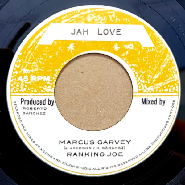 Ranking Joe, Lone Ark Riddim Force : Marcus Garvey / Drummin' For Mosiah (7")