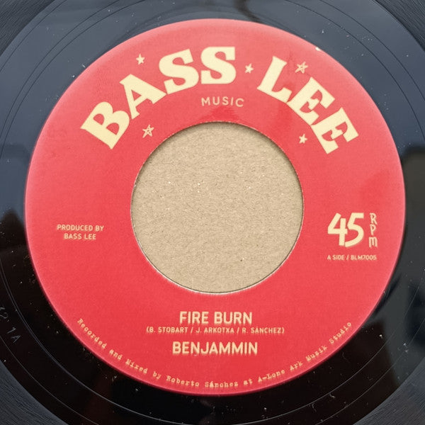 Benjammin, Bass Lee Music Players : Fire Burn / Fire Burn Dub (7")