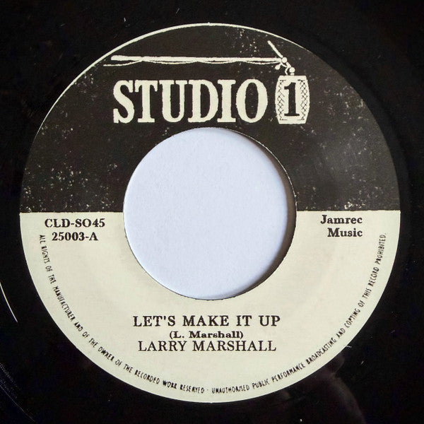 Larry Marshall / Burning Spear : Let's Make It Up / Free (7", RE)