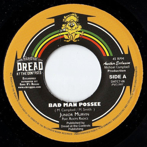 Junior Murvin : Bad Man Possee (7")