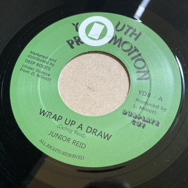 Junior Reid : Wrap Up A Draw  (7", Ltd)