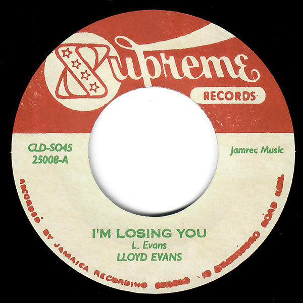 Lloyd Evans / Albert Tomlinson : I'm Losing You / Don't Wait For Me (7", RE)