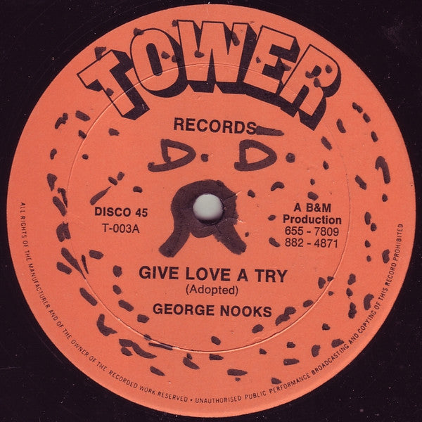 George Nooks / Toyan : Give Love A Try / Youth Of Today (12")
