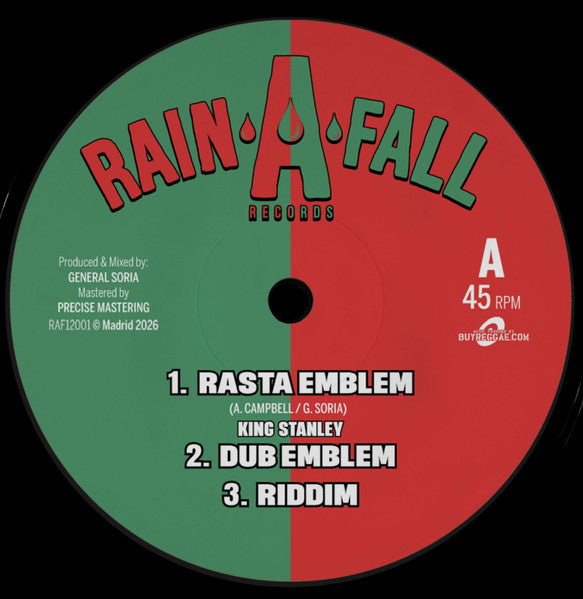 General Soria, King Stanley : Rasta Emblem / Chant Down Babylon (12")