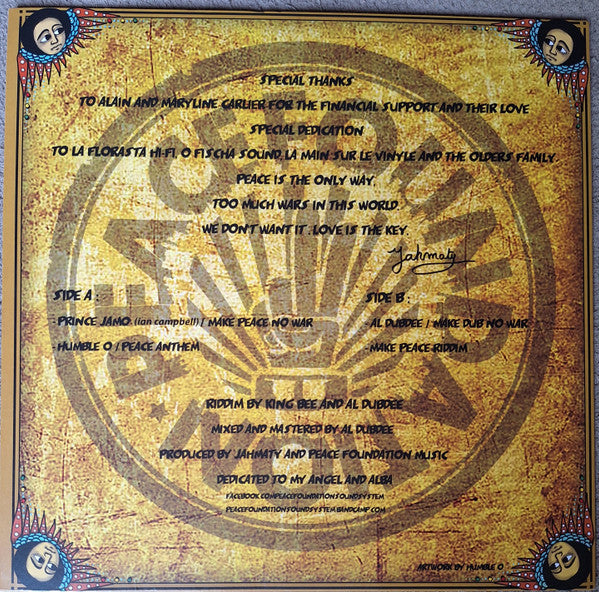 Prince Jamo : Make Peace No War (12", Ltd)