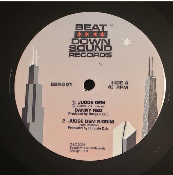 Danny Red / Bungalo Dub : Judge Dem (12")