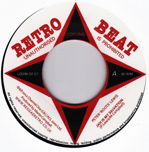 Peter "Roots" Lewis : Jah Is My Salvation (7", Ltd, Num)