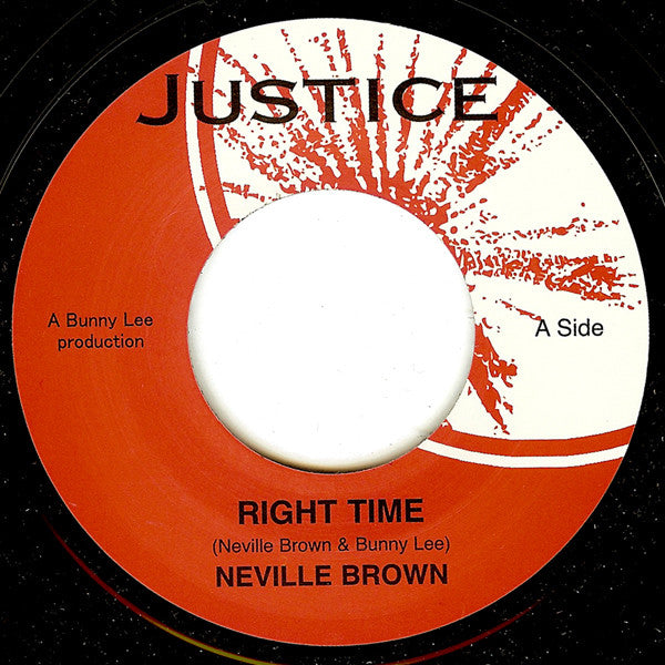 Neville Brown / John Wayne (2) : Right Time / Boogie Down (7", RE)