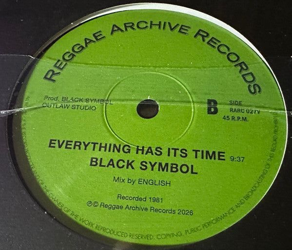 Black Symbol : Loving Jah / Everything Has Its Time  (12", RE)