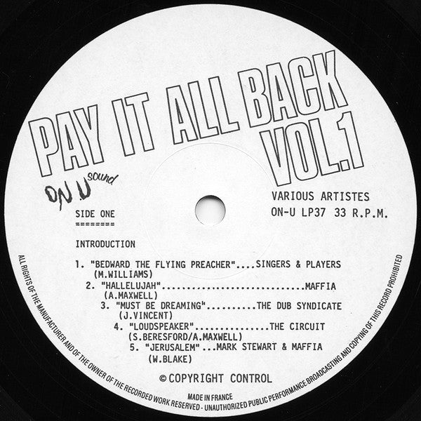 Various : Pay It All Back Vol.1 (LP, Comp)