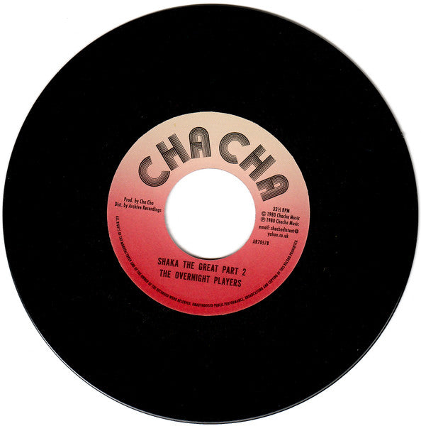 Overnight Players : Shaka The Great (7", Single)