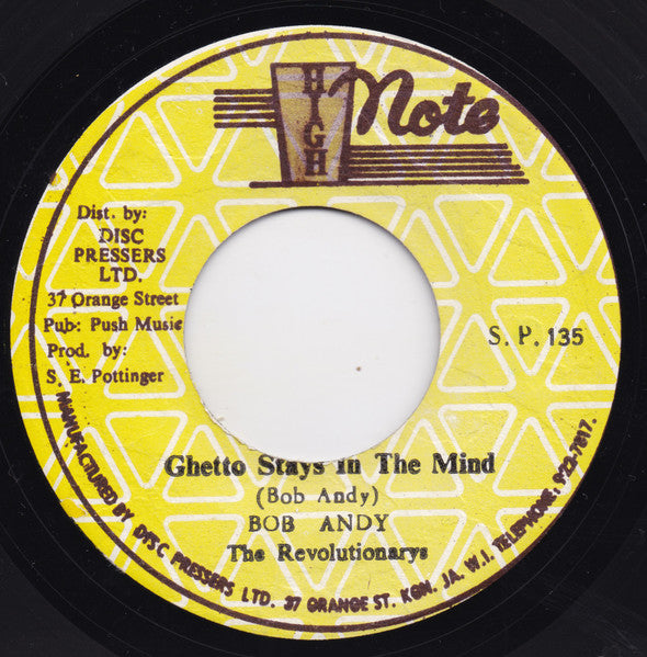 Bob Andy And The Revolutionarys* : Ghetto Stays In The Mind (7")