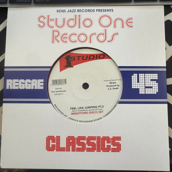 Marcia Griffiths / Brentford Disco Set : Feel Like Jumping / Feel Like Jumping Pt.2 (7", Single, Ltd, Pin)