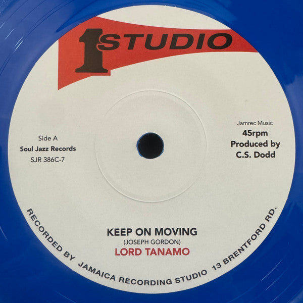 Lord Tanamo / Jackie Mittoo : Keep On Moving / Totally Together (7", Single, Ltd, Blu)