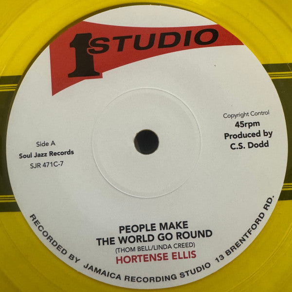 Hortense Ellis : People Make The World Go Round (7", Single, Ltd, Yel)