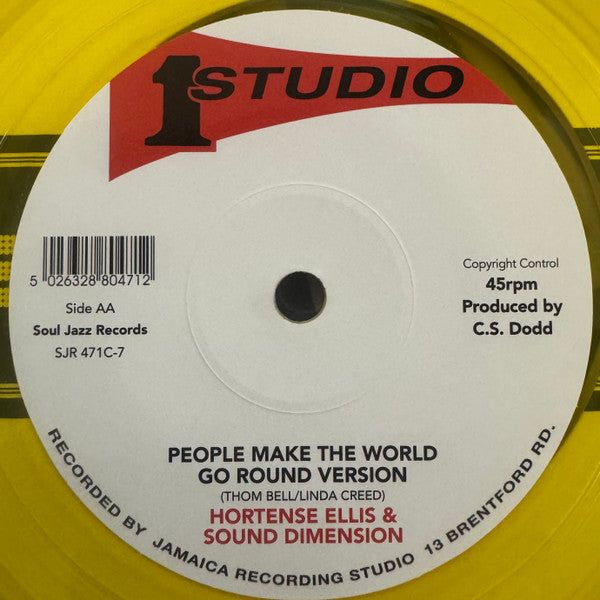 Hortense Ellis : People Make The World Go Round (7", Single, Ltd, Yel)