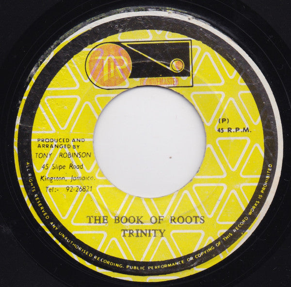Trinity (4) / Delroy Wilson : The Book Of Roots / Roots Version (7")
