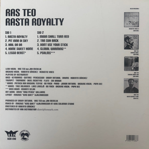 Ras Teo : Rasta Royalty (LP, Album)