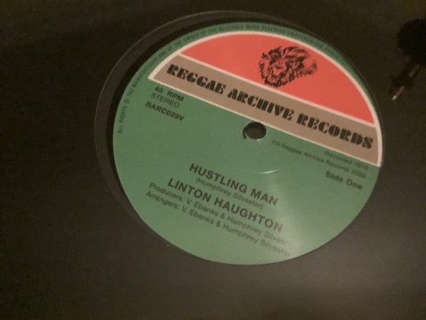 Linton Haughton : Hustling Man  (12", RE)