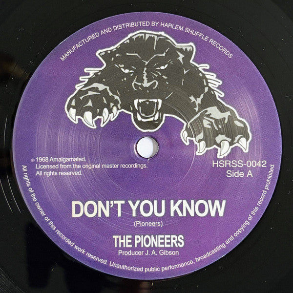 The Pioneers : Don’t You Know / Me Naw Go A Believe (7", RE)