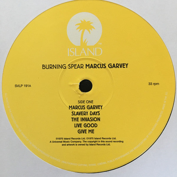 Burning Spear : Marcus Garvey (LP, Album, RE)