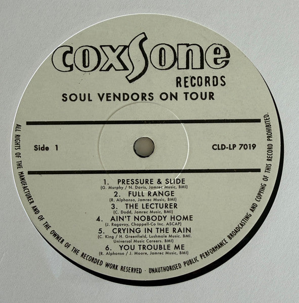 The Soul Vendors : On Tour (LP, RE)