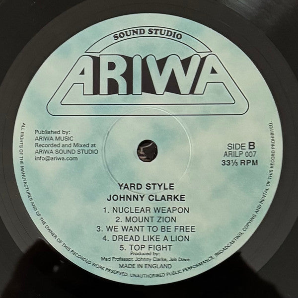 Johnny Clarke : Yard Style (LP, Album, RE)