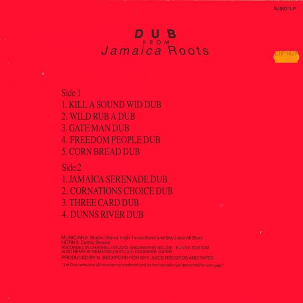 Various : Dub From Jamaica Roots (LP, Album)