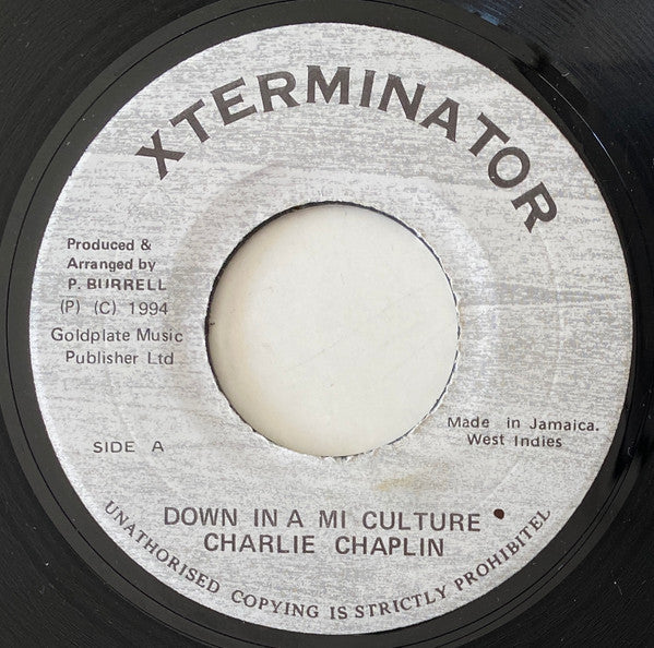 Charlie Chaplin (2) : Down In A Mi Culture (7")