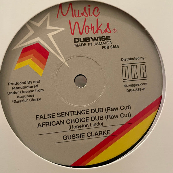 Augustus "Gussie" Clarke : Dubplate Style Raw Cuts (12", EP)