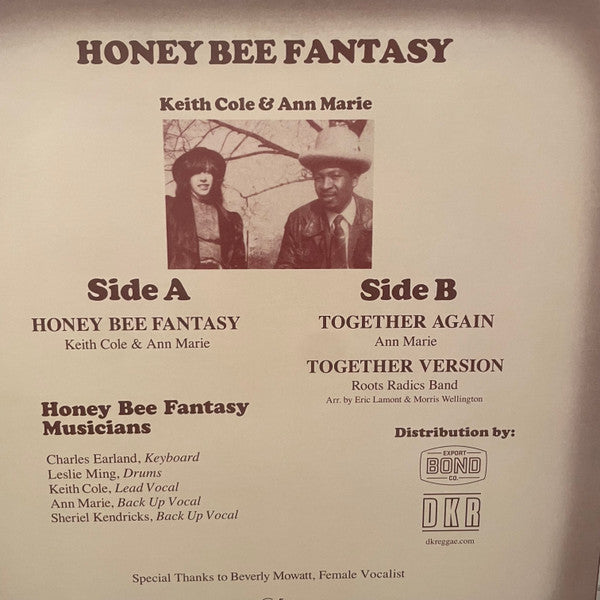 Keith Cole (2) : Honey Bee Fantasy (12", RE)