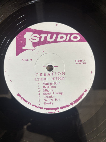 Lennie Hibbert : Creation (LP, RE, RM)