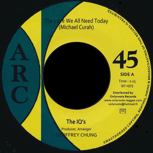 The IQ's : The Love We All Need Today (7", RE)