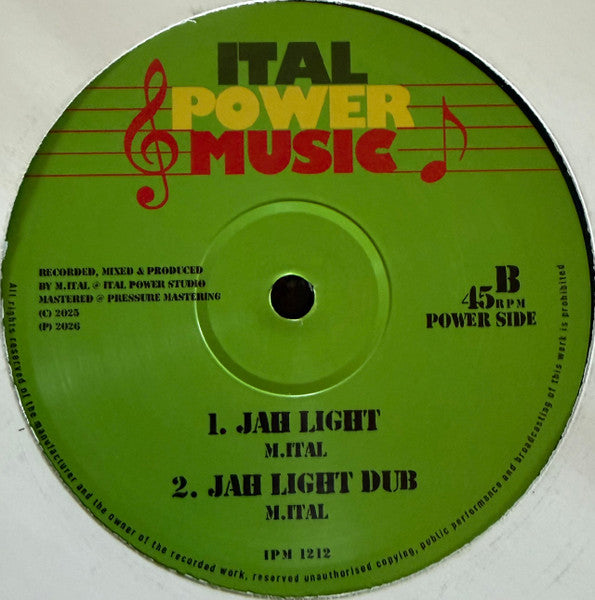 Roger Robin / M.ITAL :  A Revolution / Jah Light  (12")
